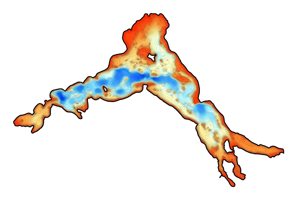 Selmęt Wielki (Selment Wielki) - Mapa batymetryczna