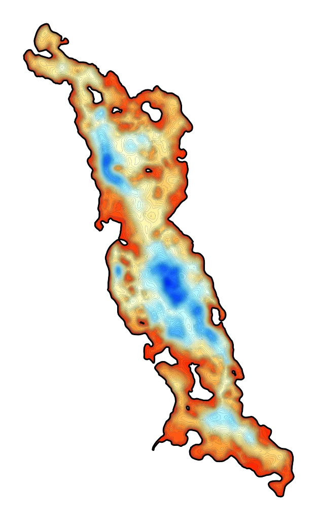Szóstak Duży - Mapa batymetryczna