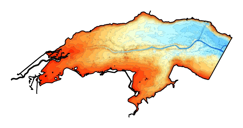 Zbiornik Goczałkowicki - Mapa batymetryczna