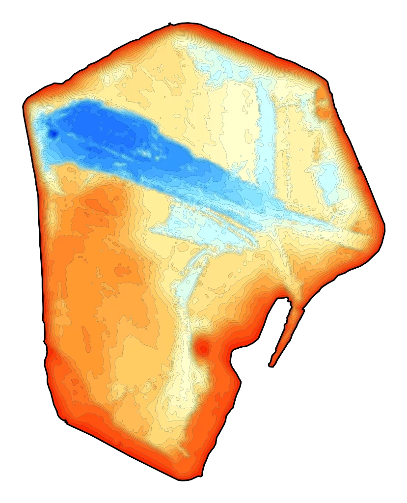 Pogoria 3 - Mapa batymetryczna