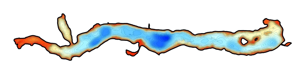 Sunowo - Mapa batymetryczna