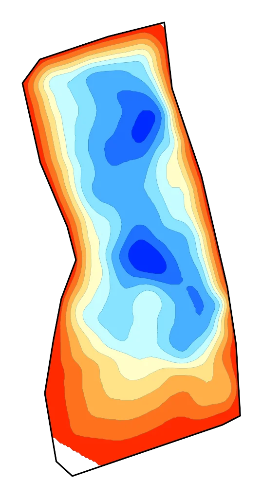 Siwiałka - Mapa batymetryczna