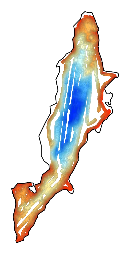 Hańcza - Mapa batymetryczna