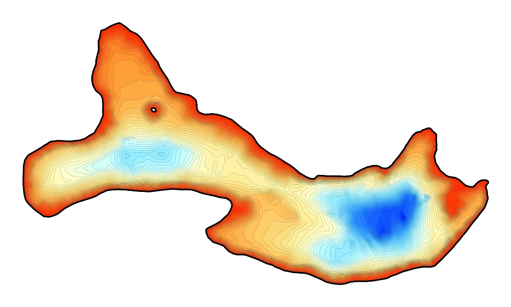 Brody - Mapa batymetryczna