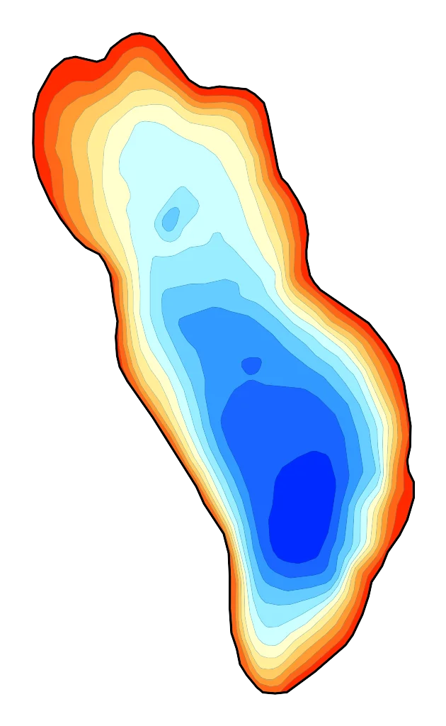 Ciemniak - Mapa batymetryczna