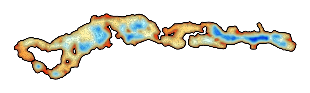 Komorze - Mapa batymetryczna