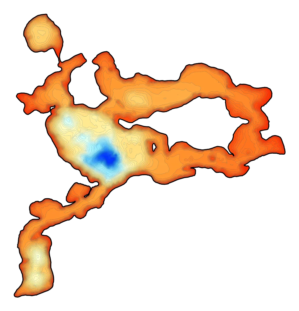 Lubicko Małe - Mapa batymetryczna