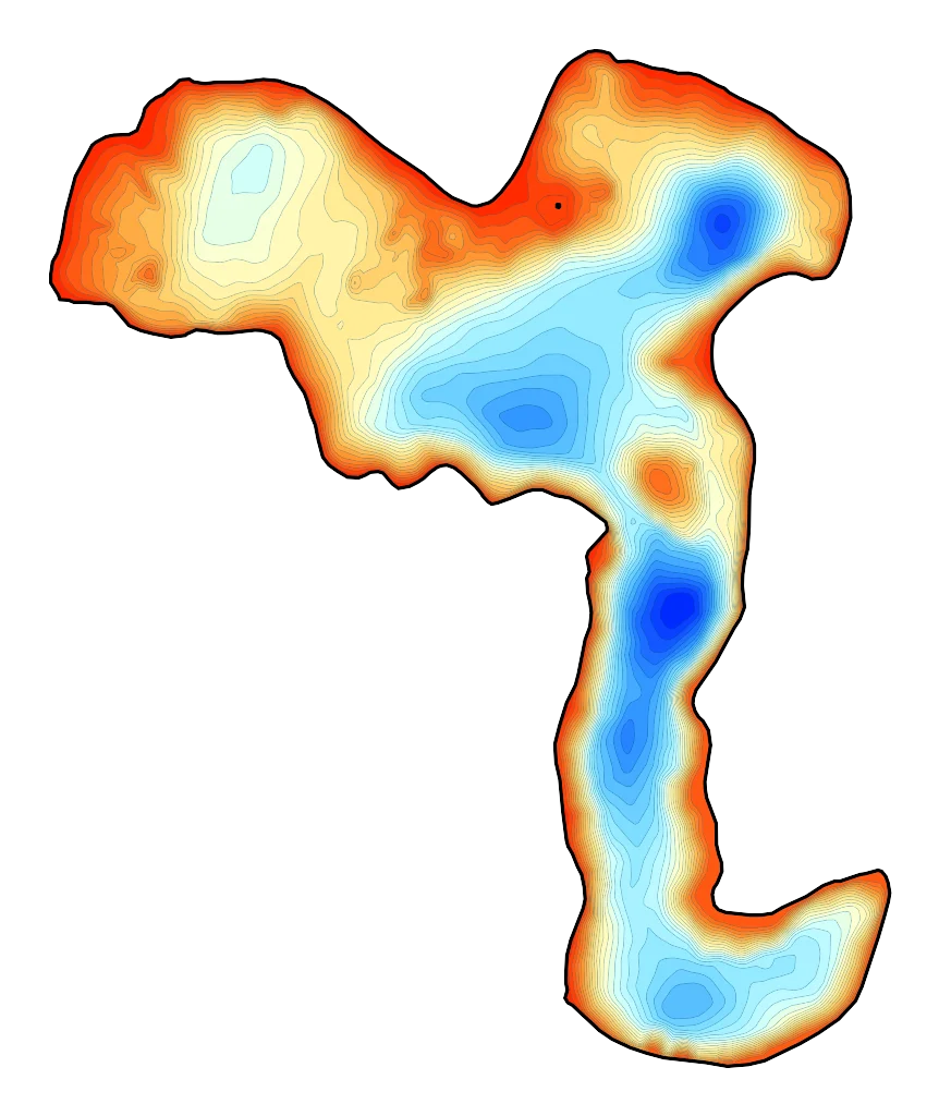 Piasecznik Wielki - Mapa batymetryczna