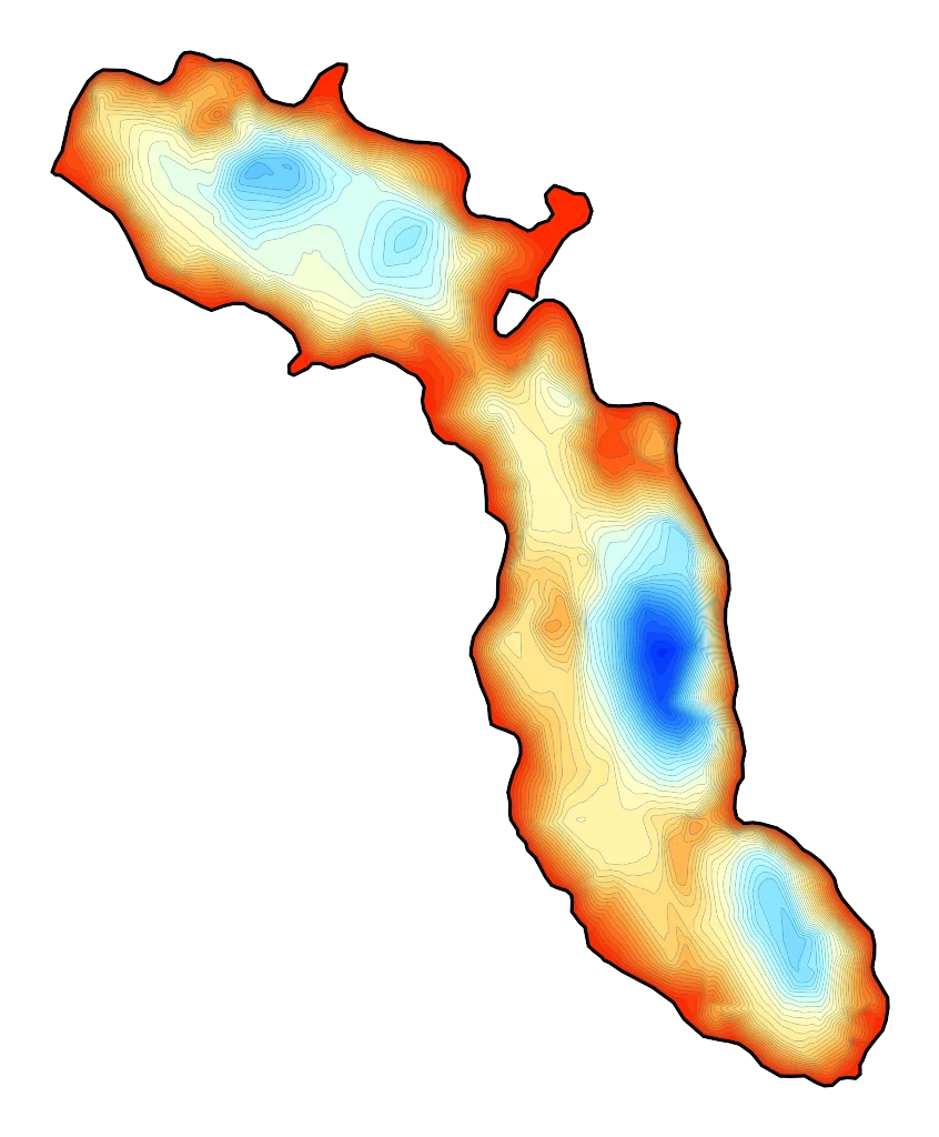 Przytońko (Przytoń, Przytonko) - Mapa batymetryczna