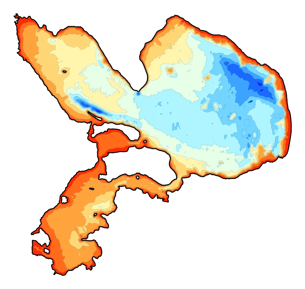 Wielimie - Mapa batymetryczna