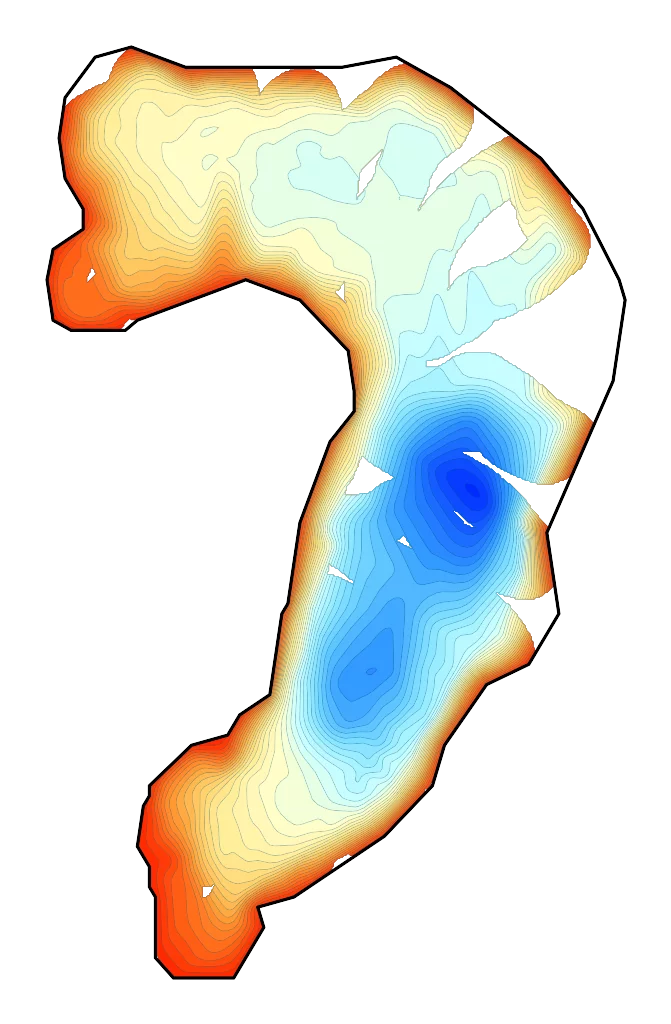 Klimek (Konik) - Mapa batymetryczna